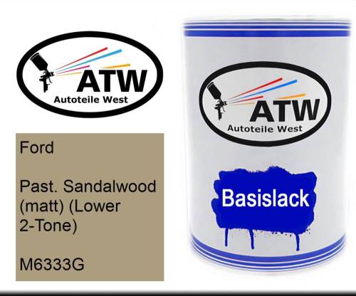 Ford, Past. Sandalwood (matt) (Lower 2-Tone), M6333G: 500ml Lackdose, von ATW Autoteile West.